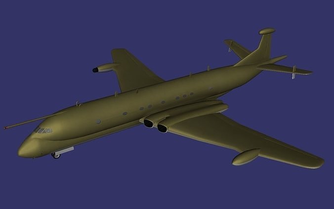 Hawker Siddeley Nimrod Free low-poly 3D model