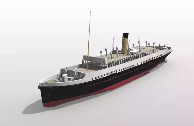 SS Nomadic little sister of the Titanic printable model 3D print model