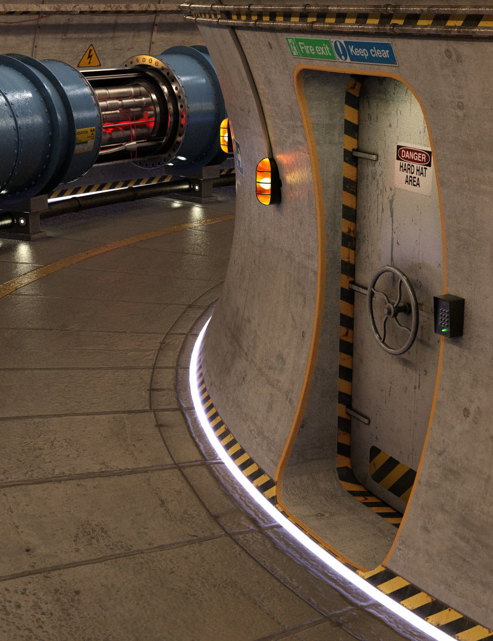 Particle Accelerator 3D model | CGTrader