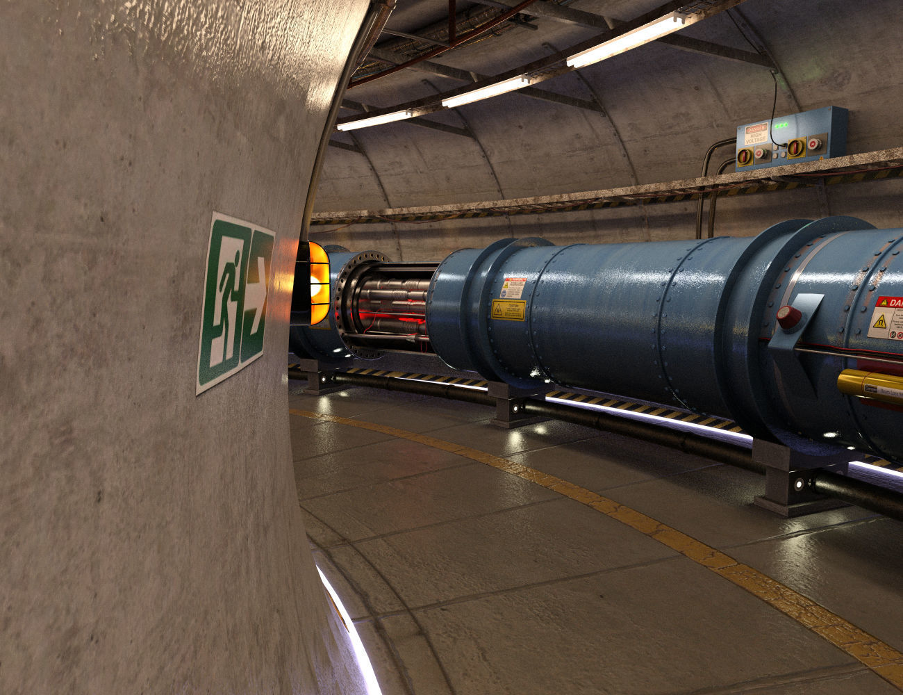 Particle Accelerator 3D model | CGTrader