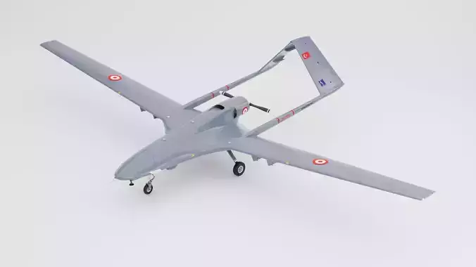 Bayraktar TB2 Drone 3D Model