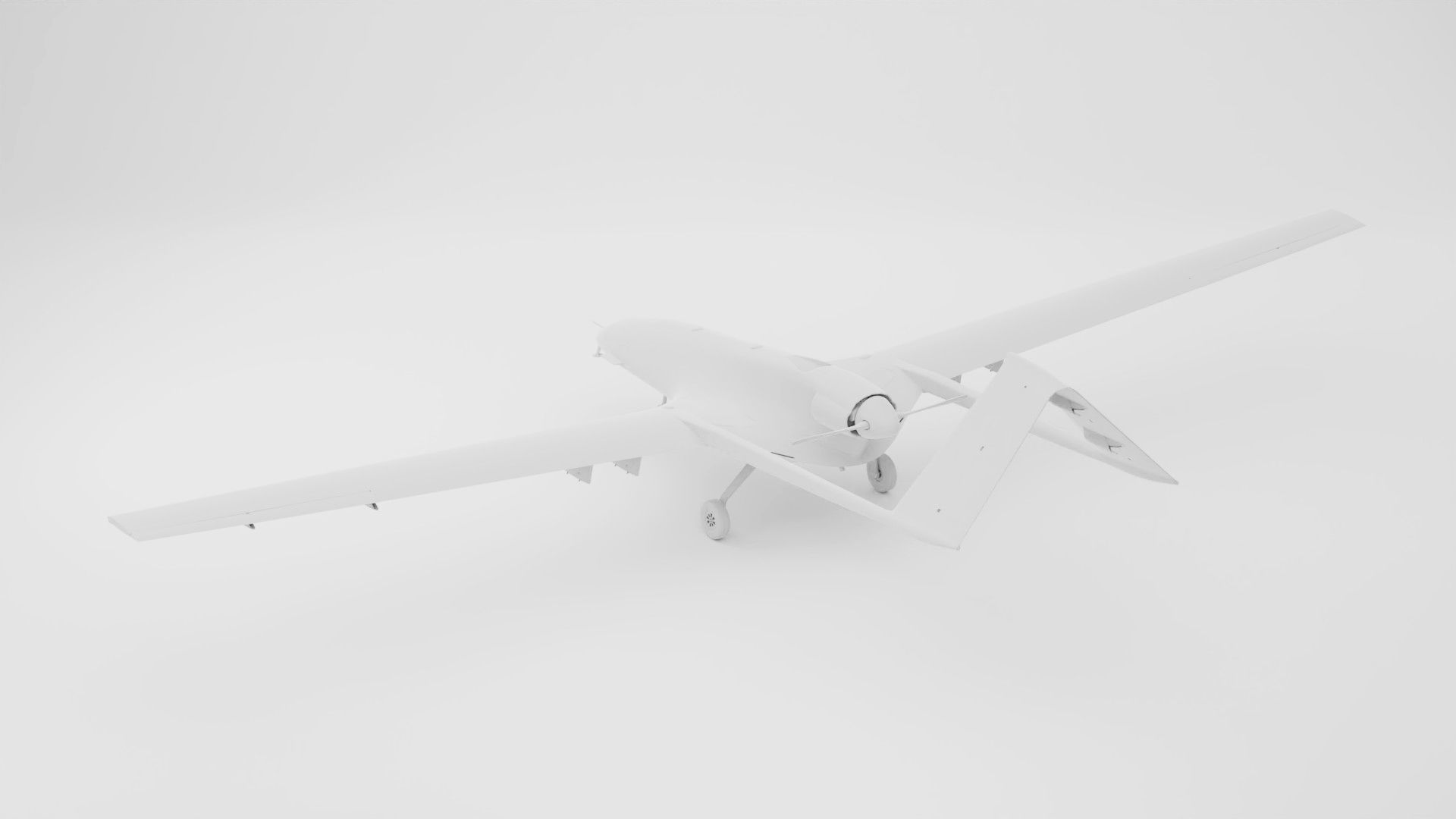Bayraktar TB2 Drone 3D Model Low-poly 3D model_17