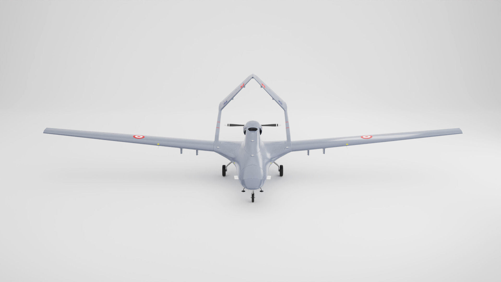 Bayraktar TB2 Drone 3D Model Low-poly 3D model_9
