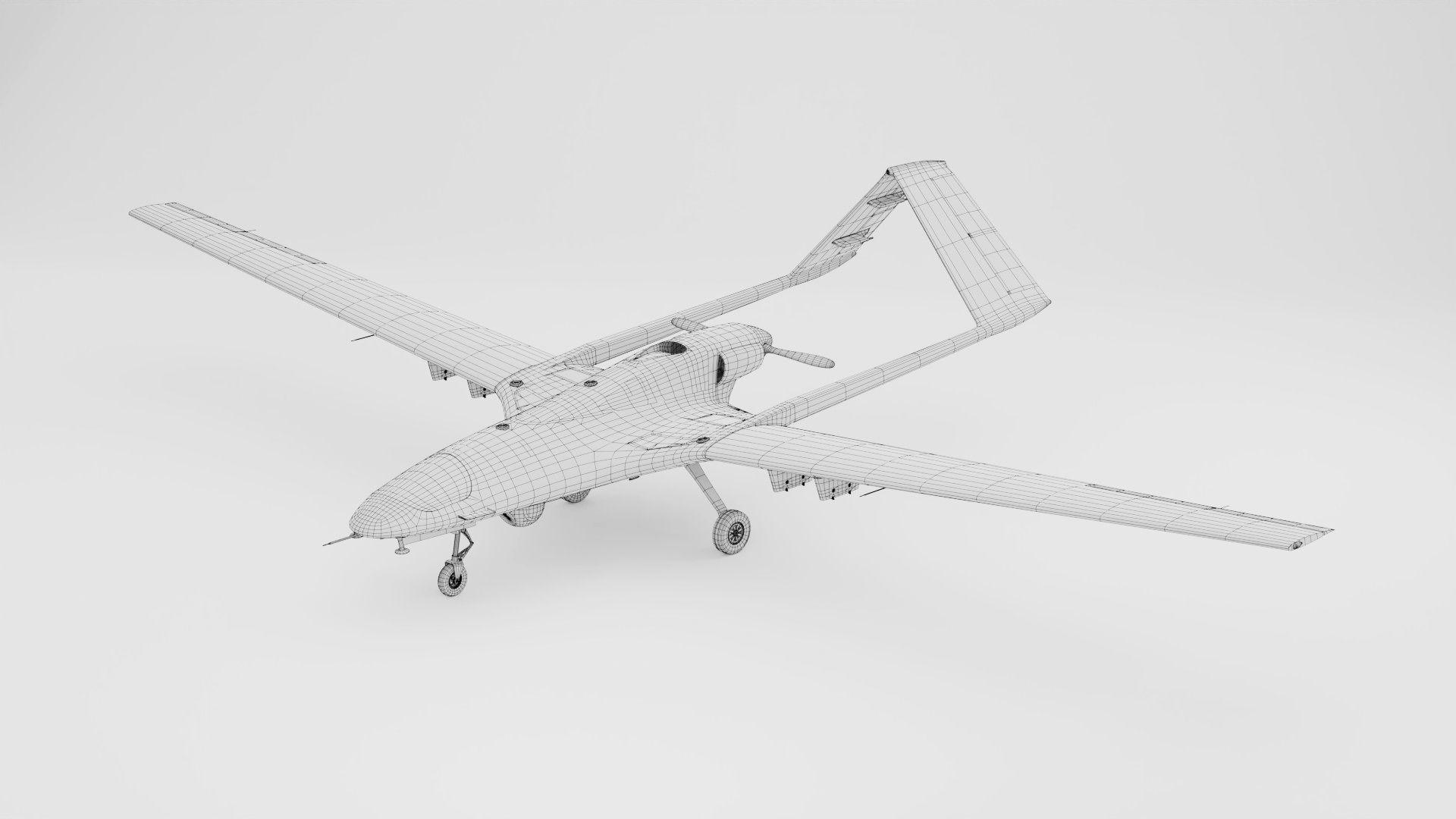 Bayraktar TB2 Drone 3D Model Low-poly 3D model_18