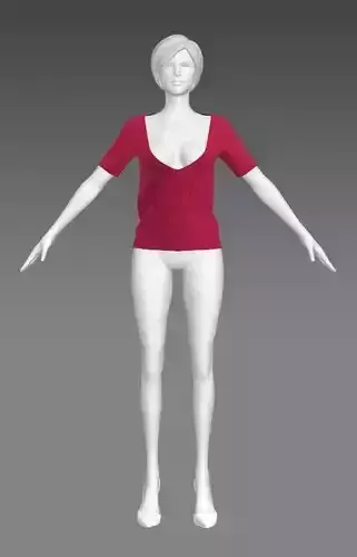 Woman Clothing A-Pose 507