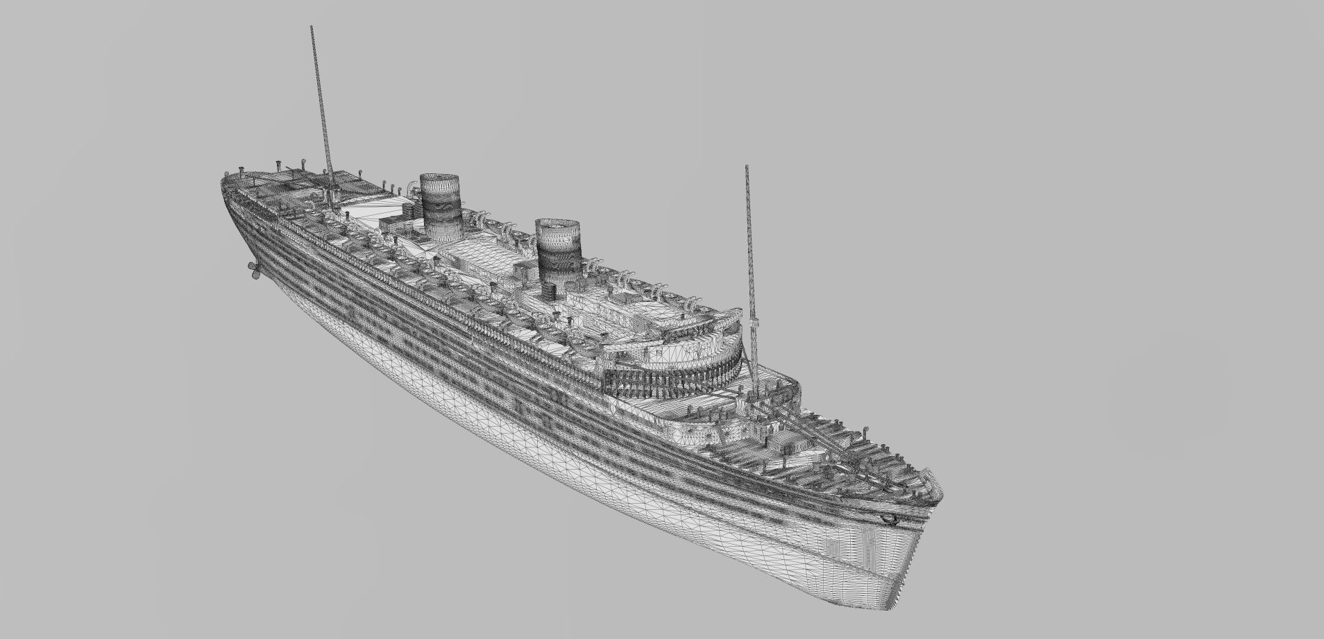 SS Nieuw Amsterdam 1937 Ocean Liner printable model 3D print model_6