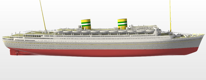 SS Nieuw Amsterdam 1937 Ocean Liner printable model 3D print model_1