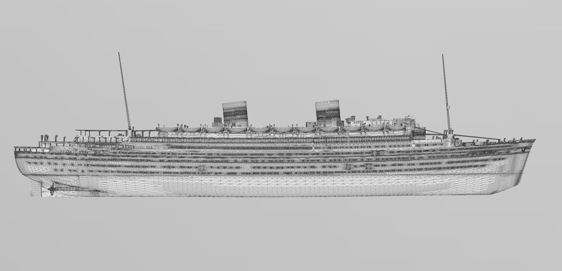 SS Nieuw Amsterdam 1937 Ocean Liner printable model 3D print model_5
