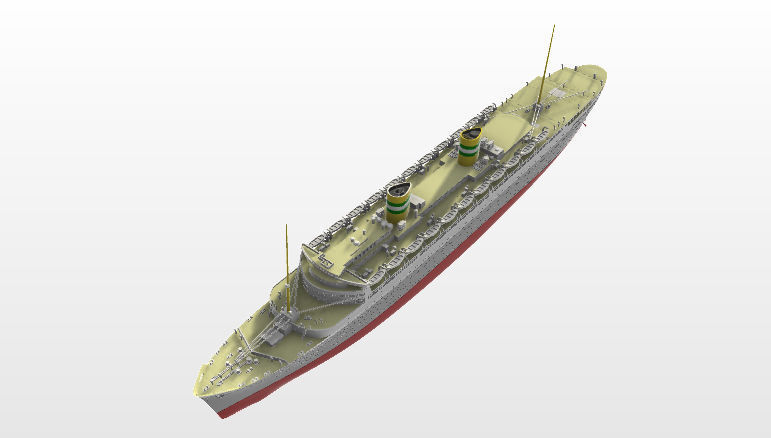 SS Nieuw Amsterdam 1937 Ocean Liner printable model 3D print model_2