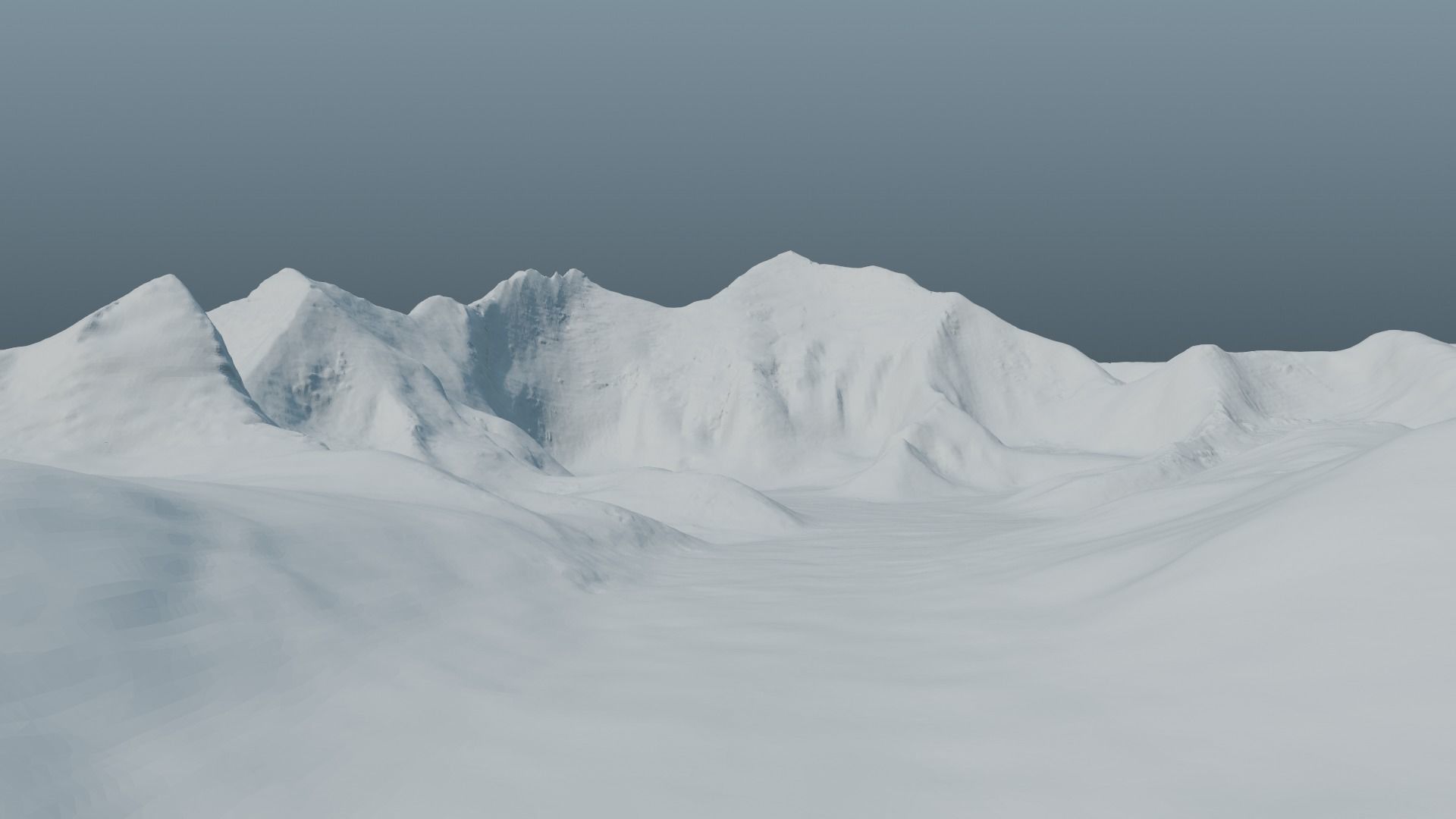 Mount Everest at Dawn Landscape 3D model_23