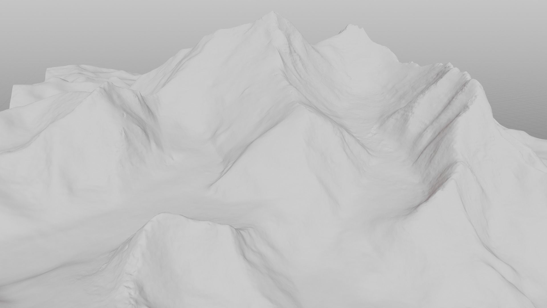 Mount Everest at Dawn Landscape 3D model_25