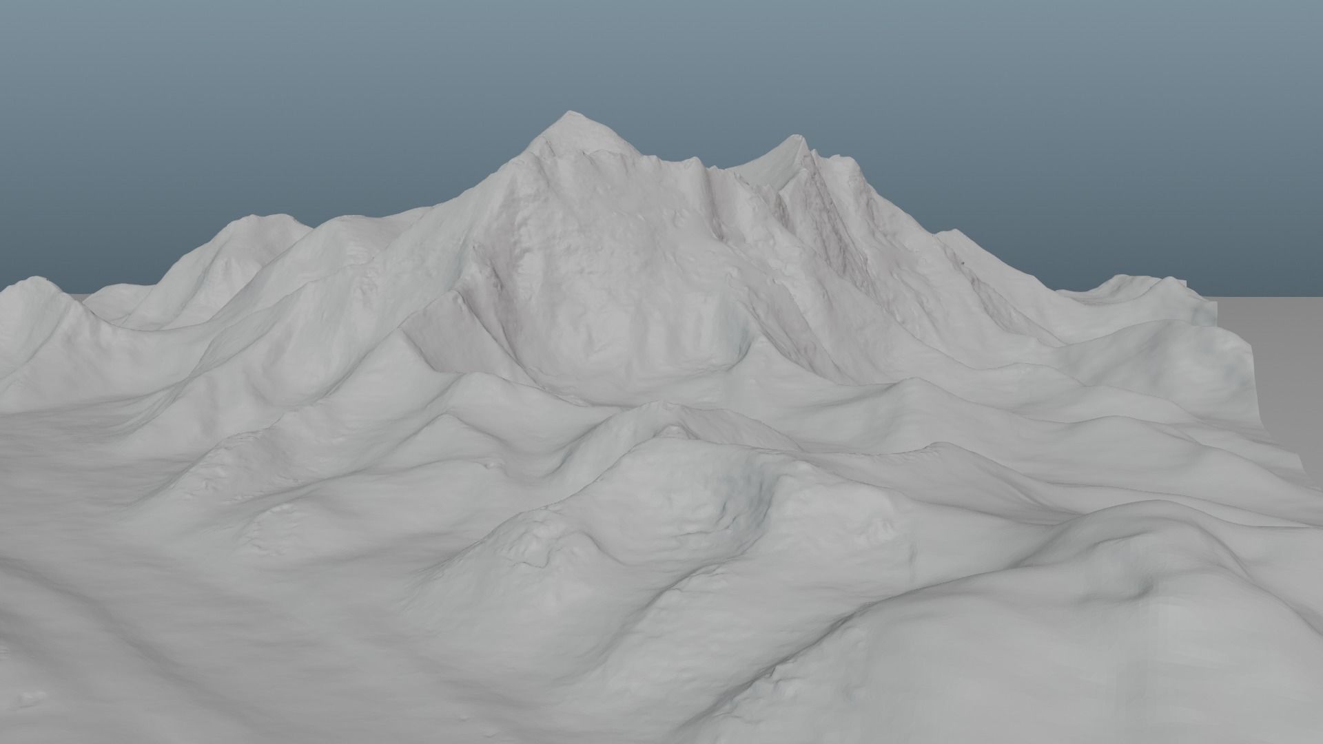 Mount Everest at Dawn Landscape 3D model_39