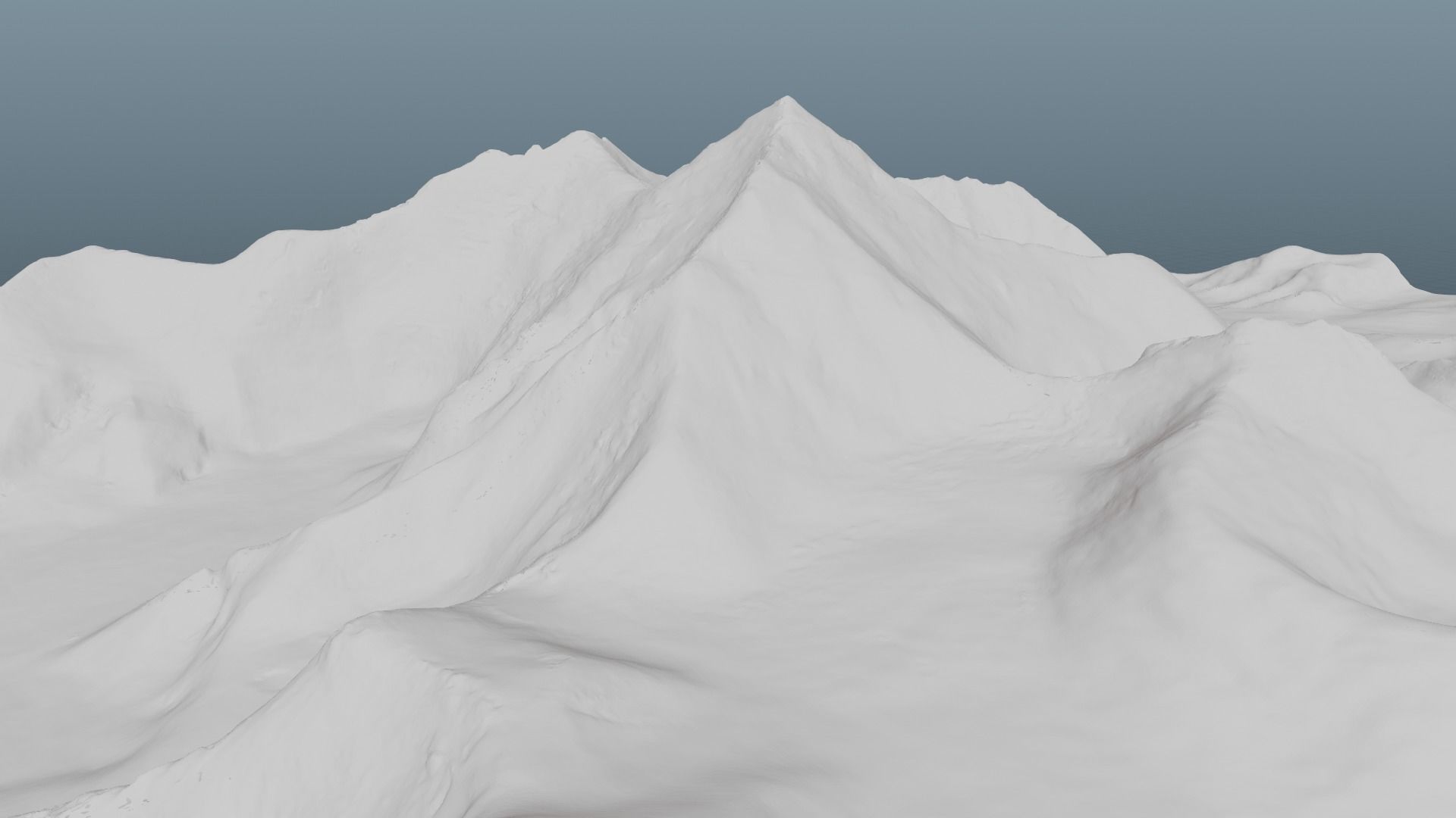 Mount Everest at Dawn Landscape 3D model_24
