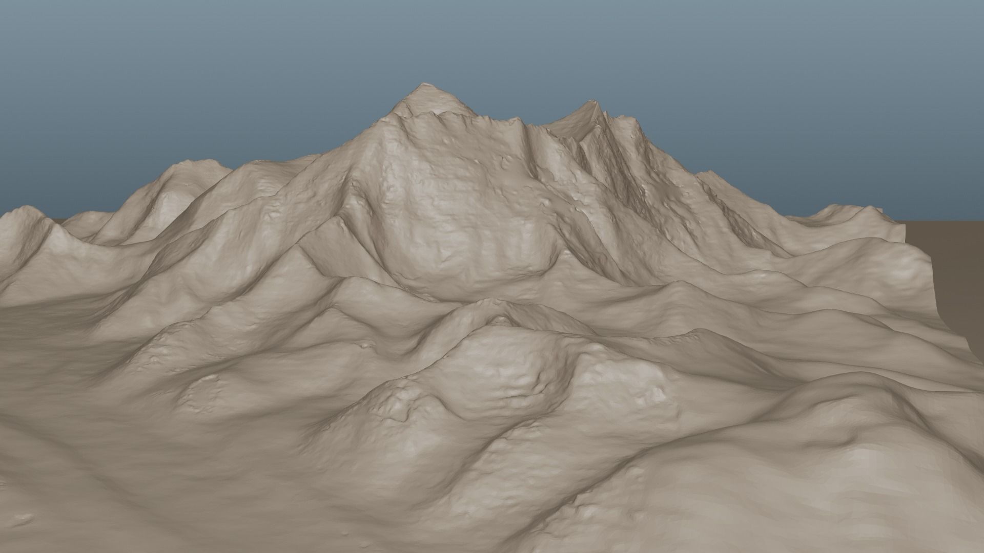 Mount Everest at Dawn Landscape 3D model_40