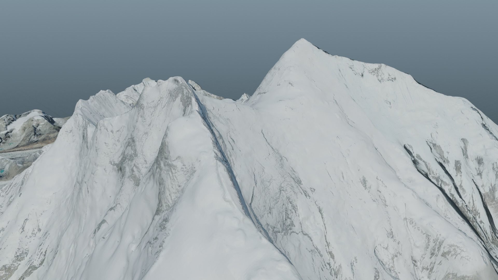 Mount Everest at Dawn Landscape 3D model_22