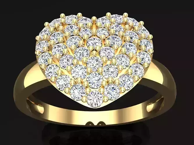 Heart Ring - Diamond Rings -  Womens Rings 