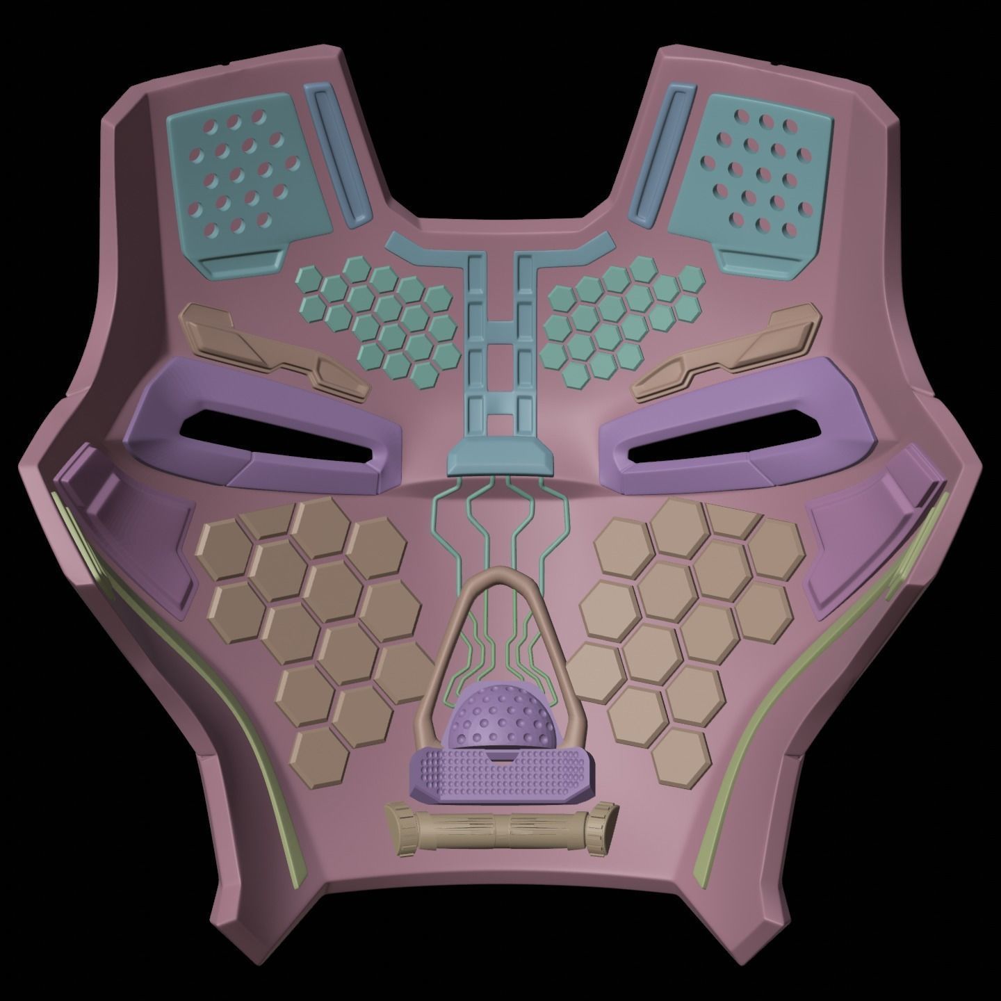 Ironman Mark 17 Heartbreaker Helmet V3 3D Model w Inner Details 3D print model_10