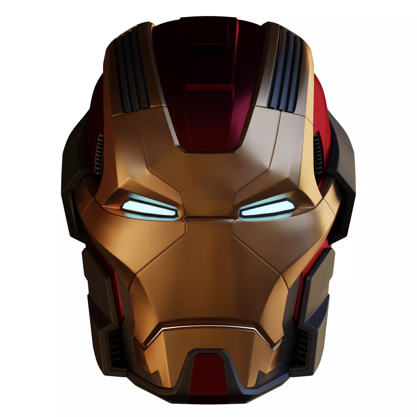 Ironman Mark 17 Heartbreaker Helmet V3 3D Model w Inner Details 3D print model_0