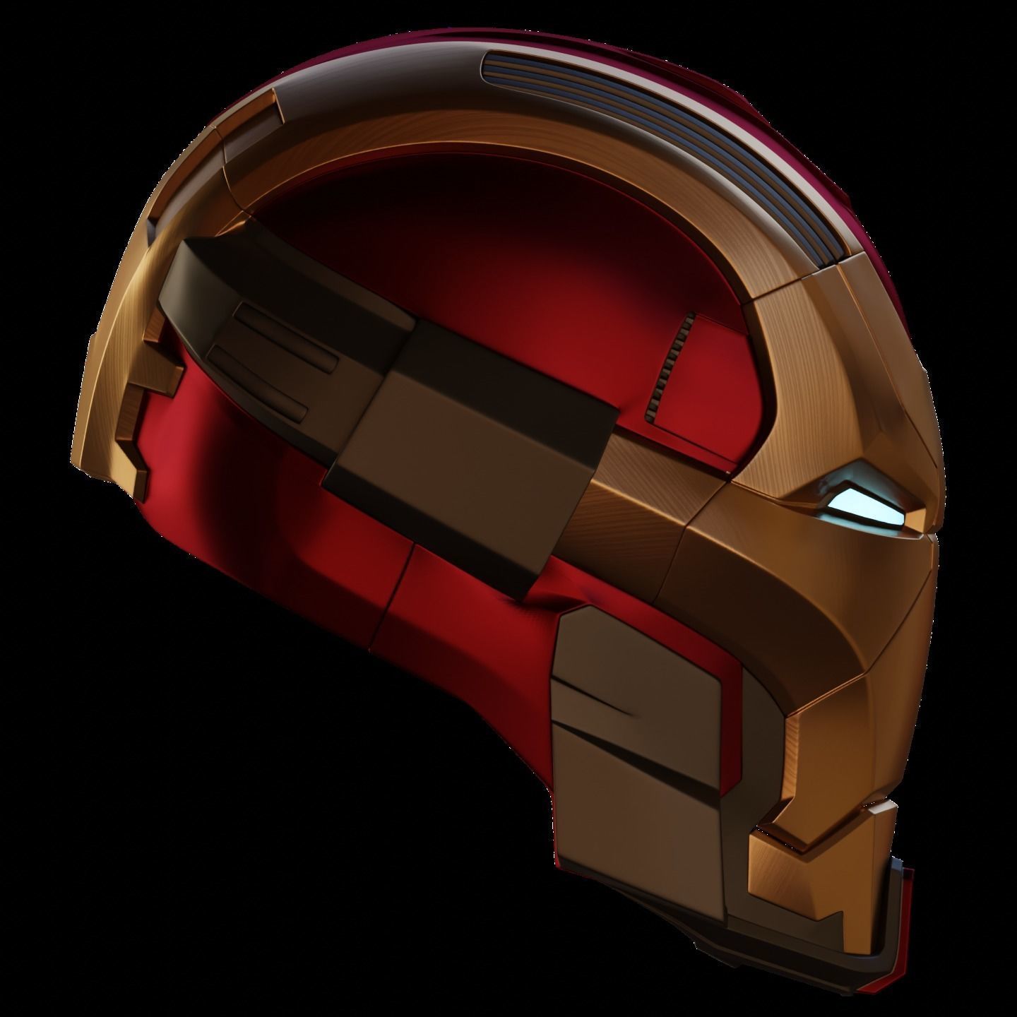 Ironman Mark 17 Heartbreaker Helmet V3 3D Model w Inner Details 3D print model_5