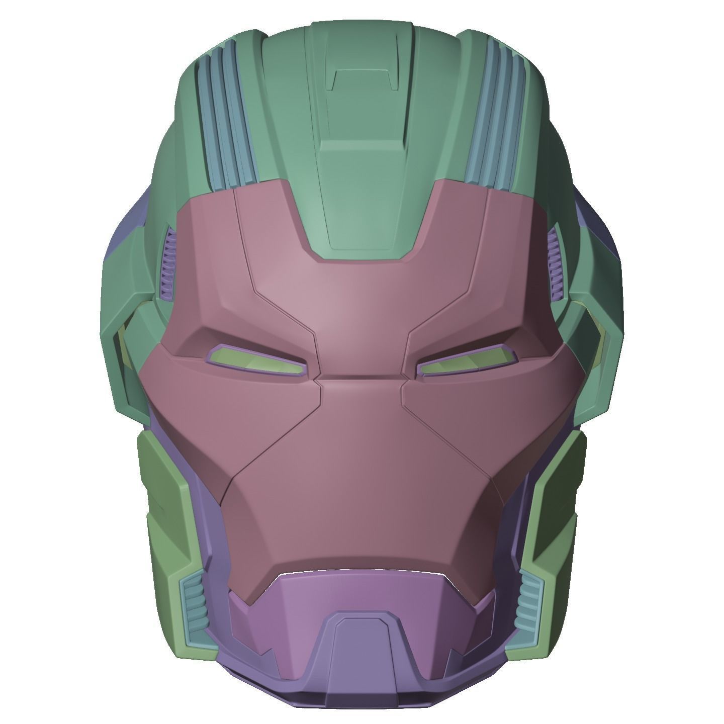 Ironman Mark 17 Heartbreaker Helmet V3 3D Model w Inner Details 3D print model_9
