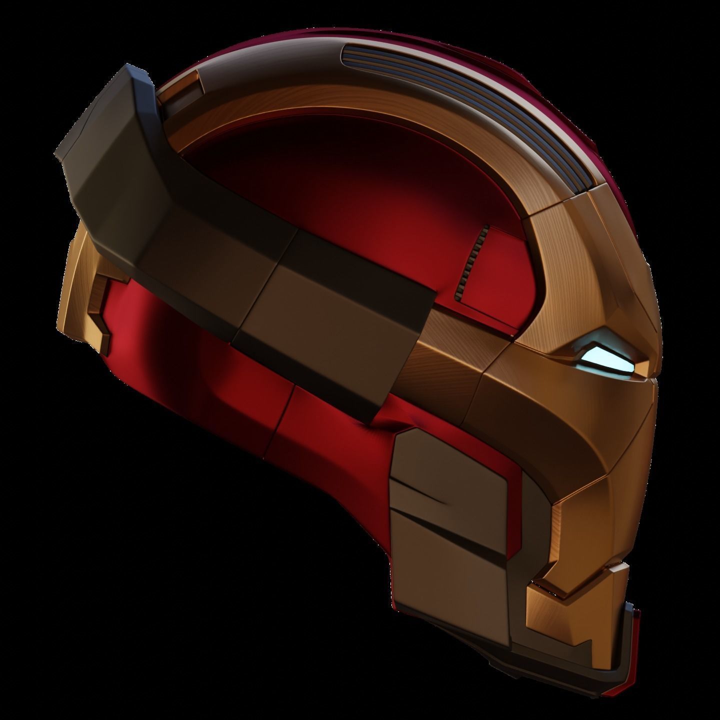 Ironman Mark 17 Heartbreaker Helmet V3 3D Model w Inner Details 3D print model_4