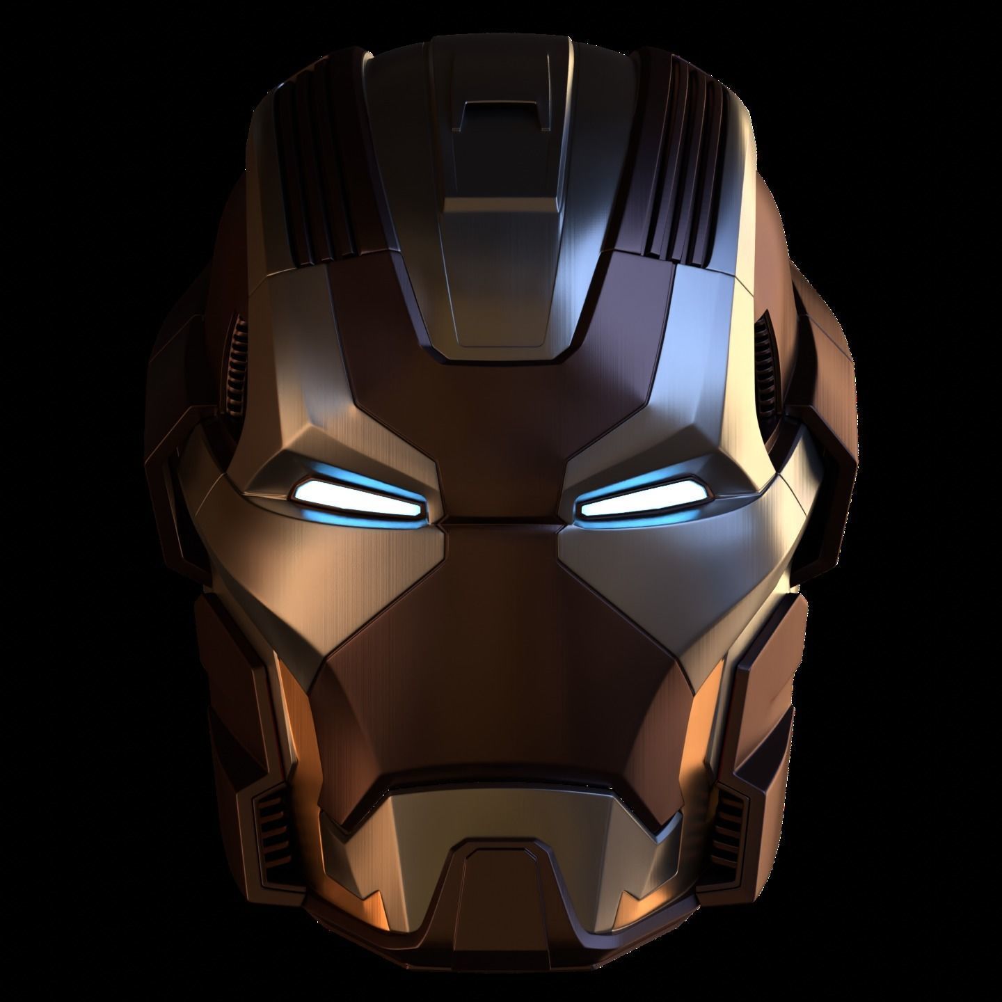 Ironman Mark 17 Heartbreaker Helmet V3 3D Model w Inner Details 3D print model_7