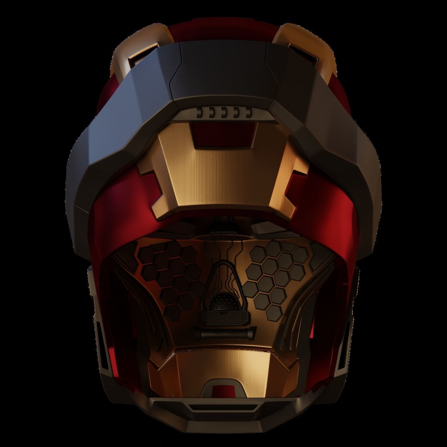 Ironman Mark 17 Heartbreaker Helmet V3 3D Model w Inner Details 3D print model_6