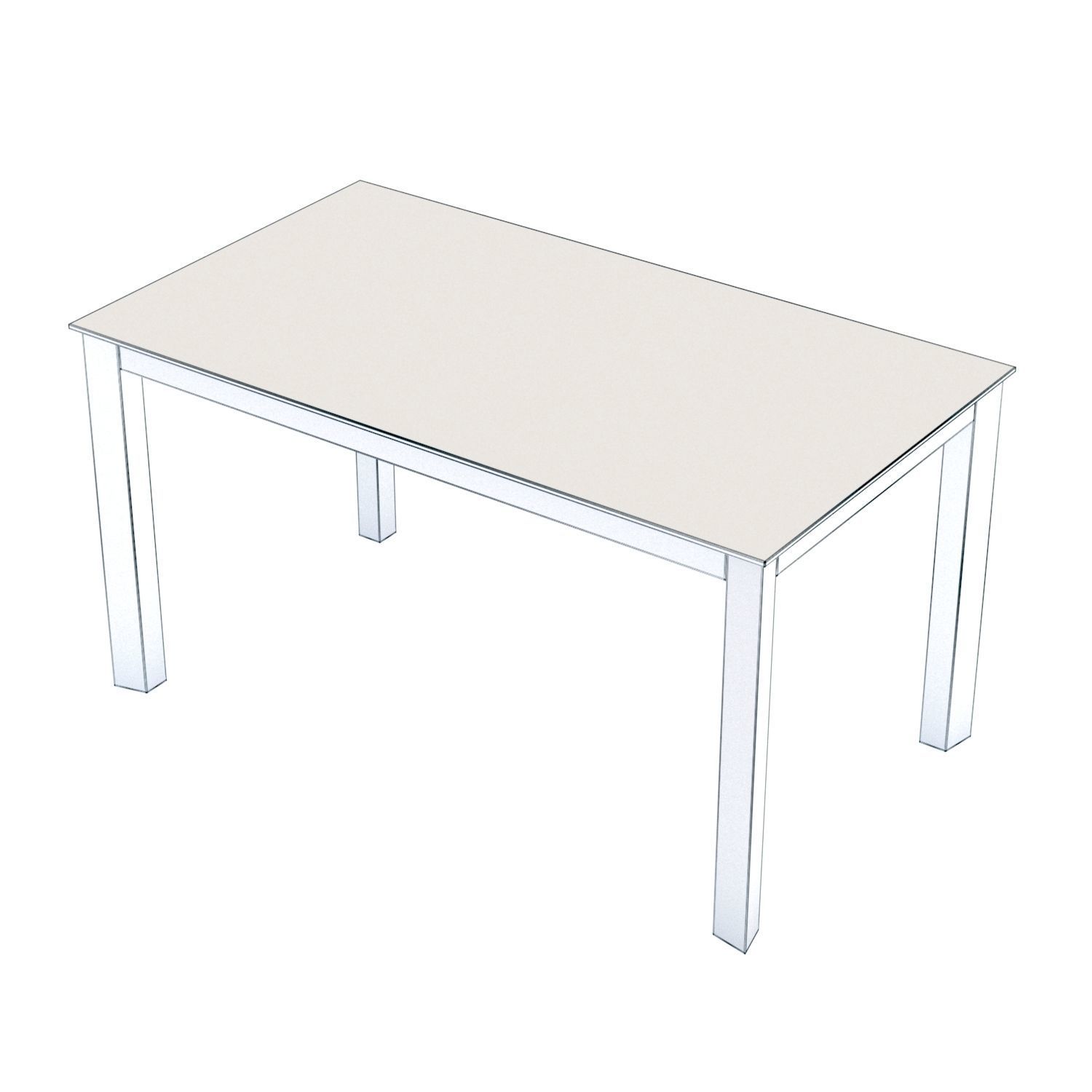 Scavolini Aire Dining Table 3D model_7