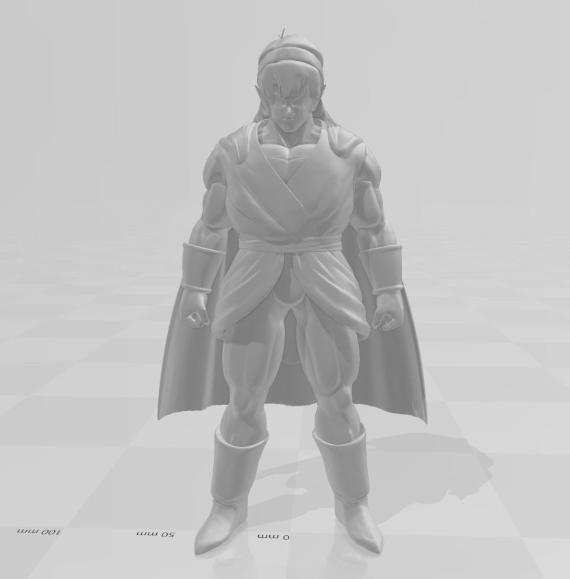 Angila 3D Model dragon ball character 3D print model_2