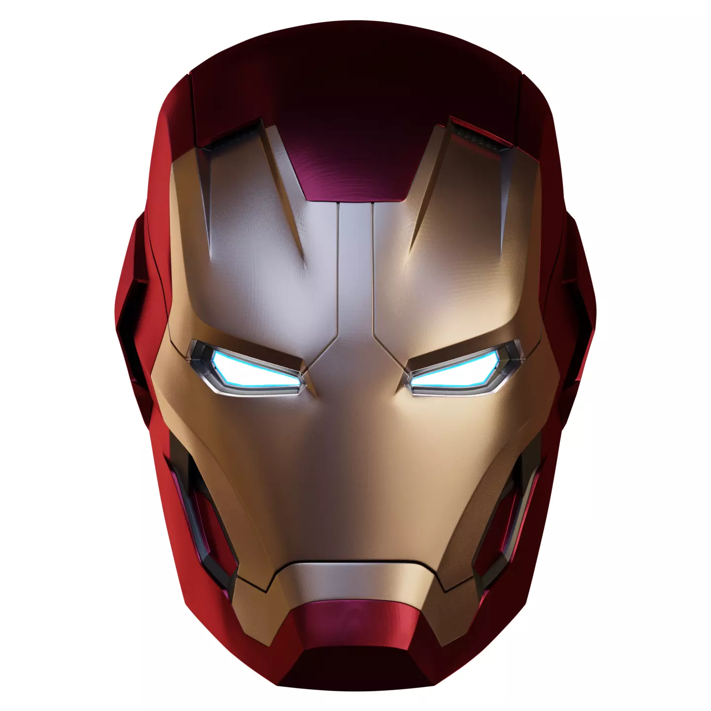 Ironman Mark 45 V2 Helmet 3D Printable Model with Inner Details 3D print model_0