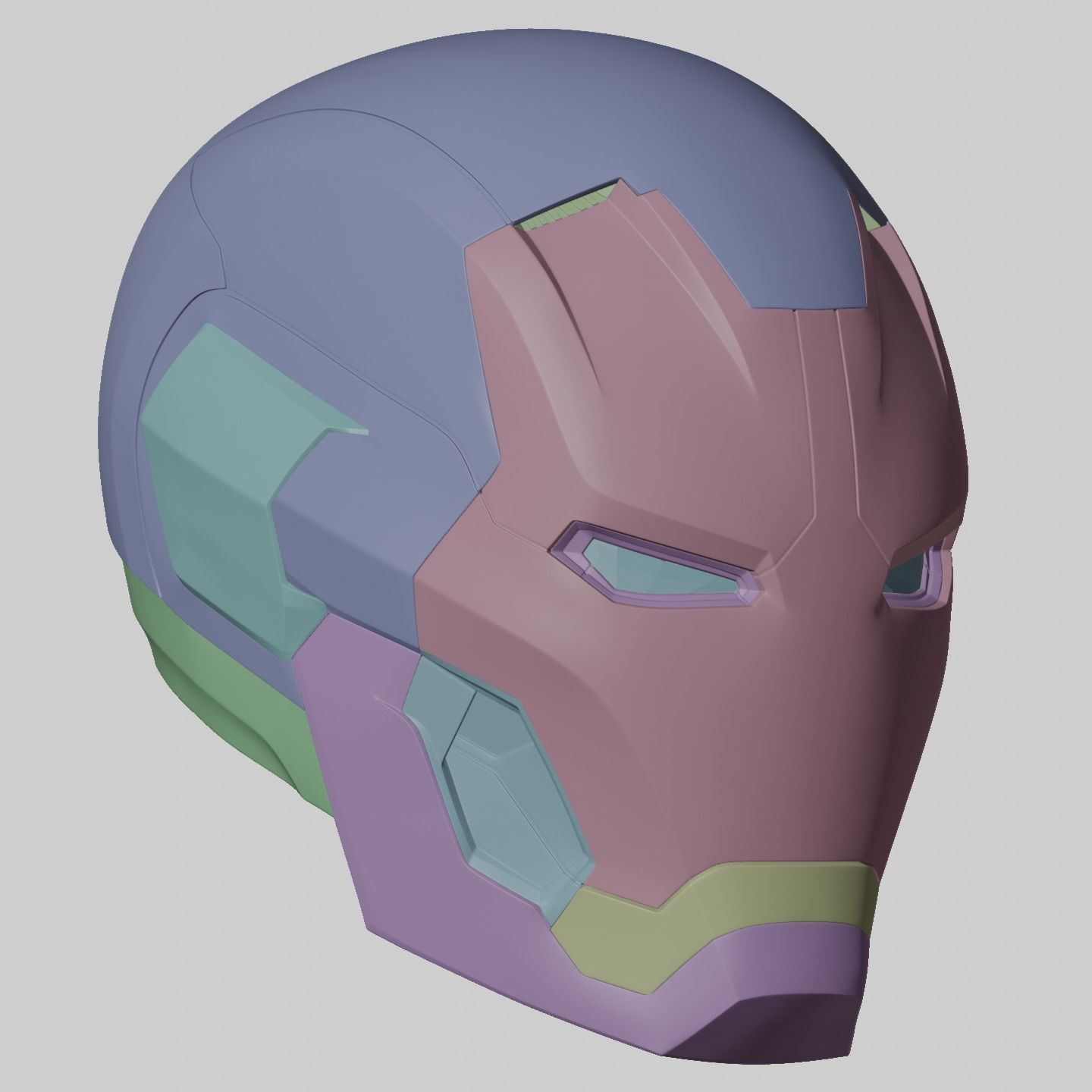 Ironman Mark 45 V2 Helmet 3D Printable Model with Inner Details 3D print model_9