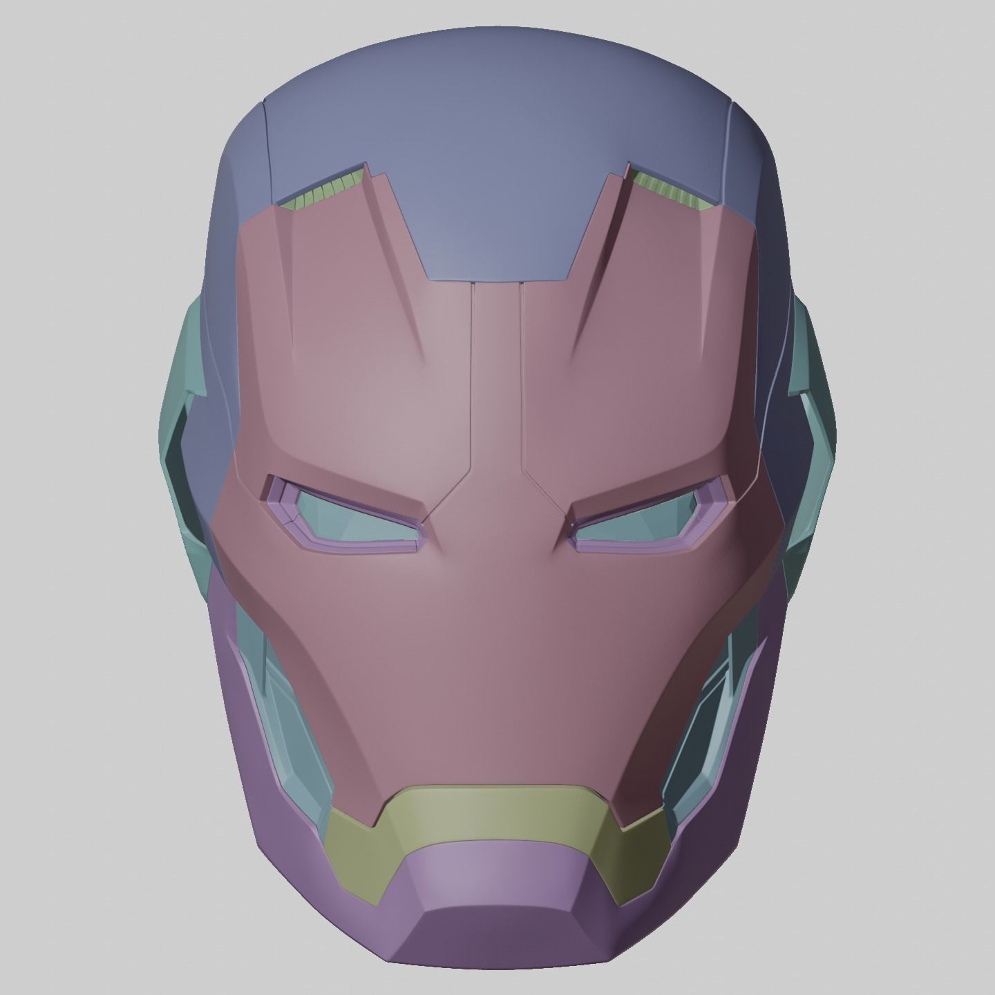 Ironman Mark 45 V2 Helmet 3D Printable Model with Inner Details 3D print model_8