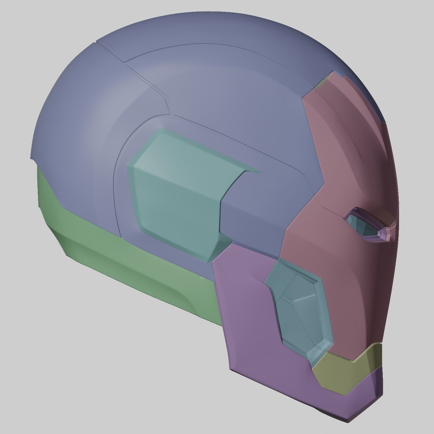 Ironman Mark 45 V2 Helmet 3D Printable Model with Inner Details 3D print model_10
