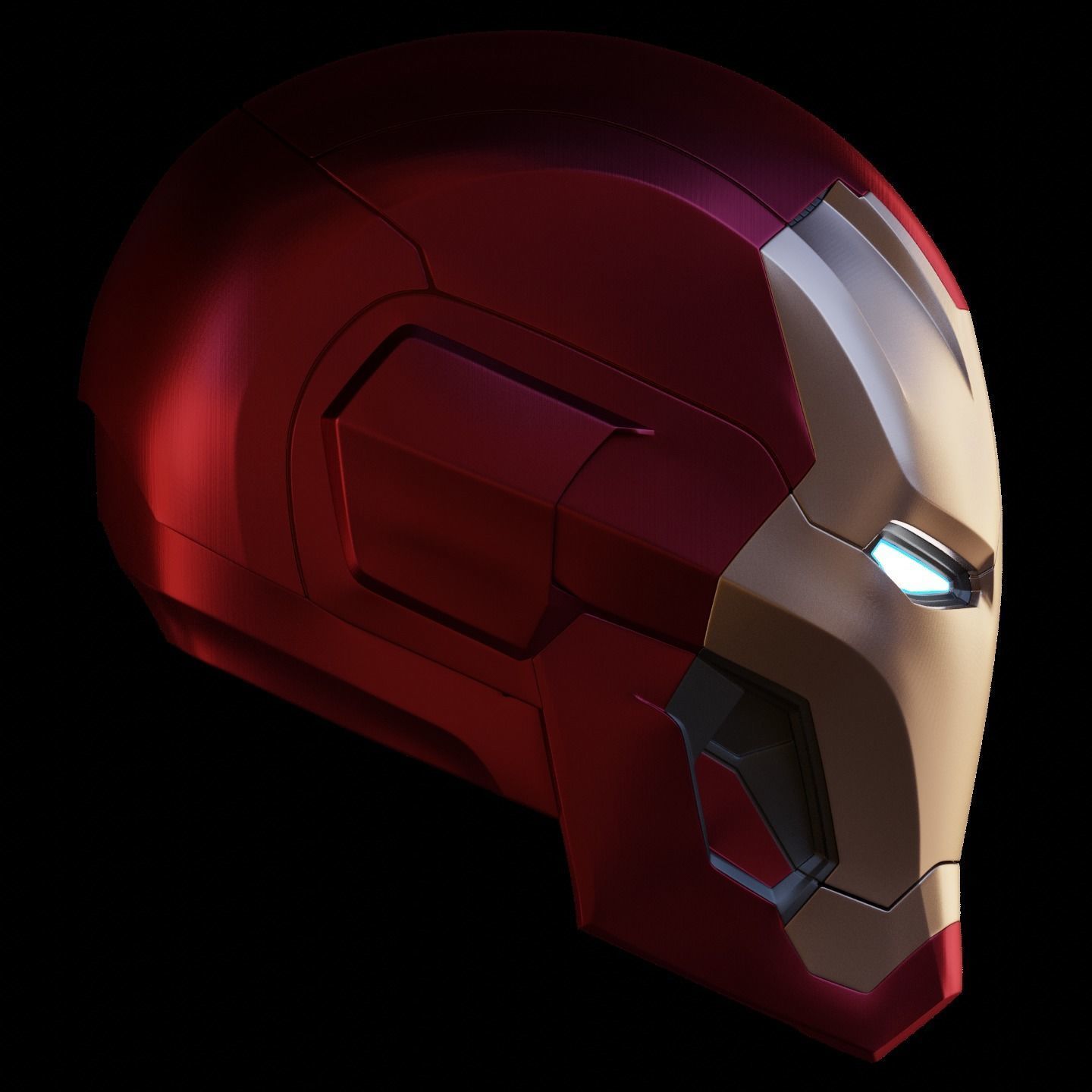 Ironman Mark 45 V2 Helmet 3D Printable Model with Inner Details 3D print model_2