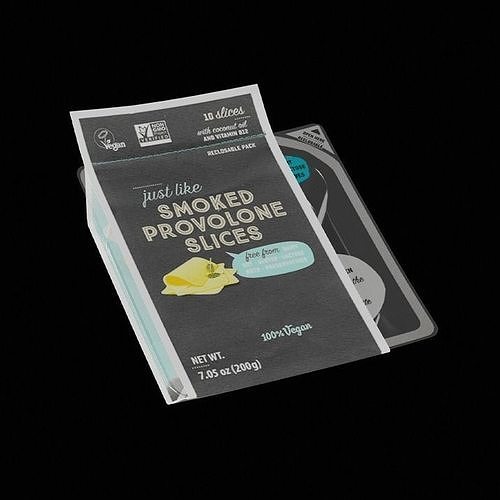 Package Of Violife Cheese 3D model 2