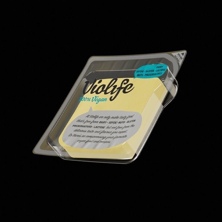 Package Of Violife Cheese 3D model_7