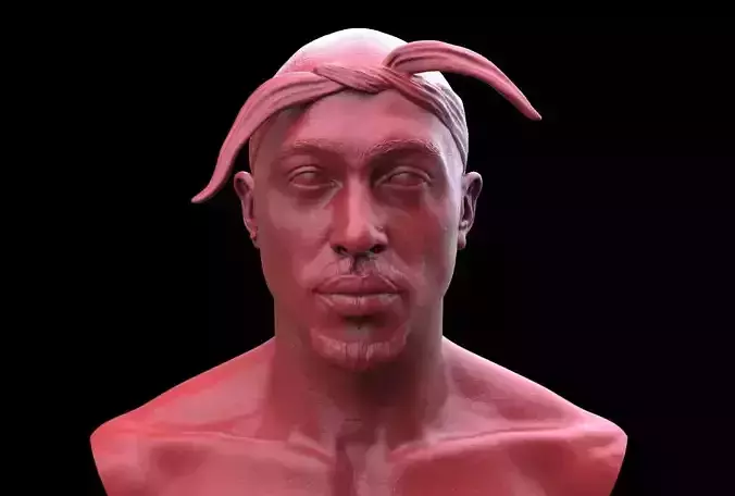 Tupac Shakur Bust 3D print model