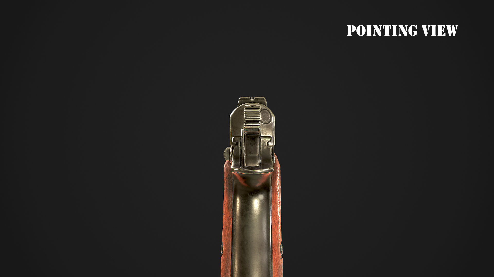 Browning High Power P-35 9mm Low-poly 3D model_17