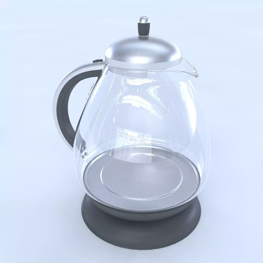 Glass Kettle Free 3D model_0