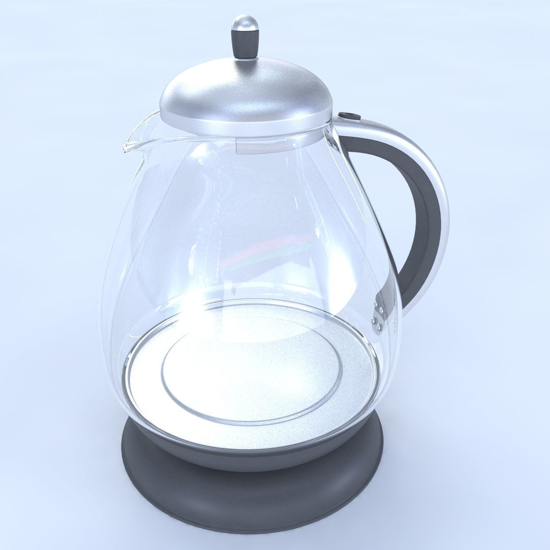 Glass Kettle Free 3D model_1