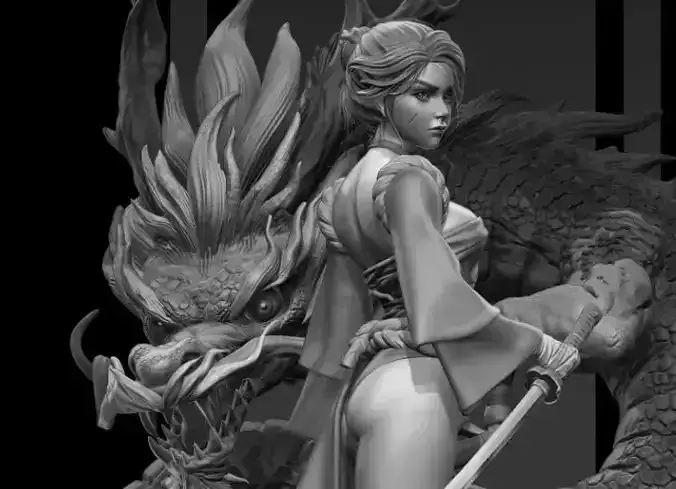 Ryuu Masamune - Bitch Stabbing Samurai  3D print model