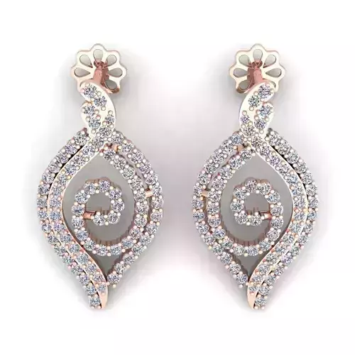 Fancy Earring 3d model 