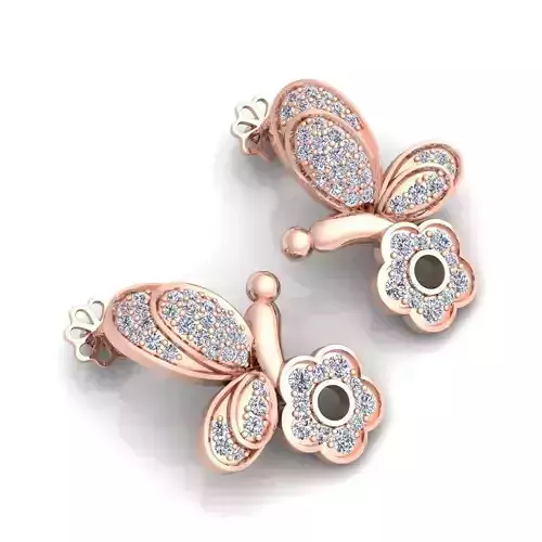 Fancy Earring 3d Model 3D print model