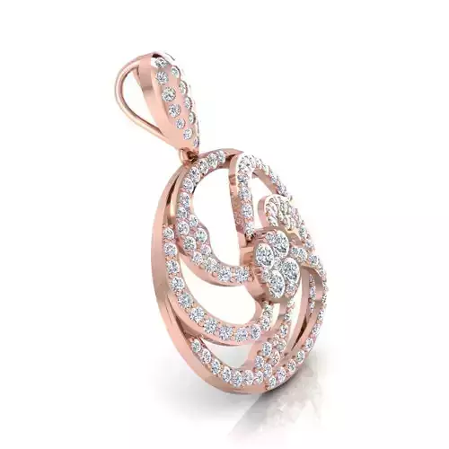 Round Pendent 3d Model 