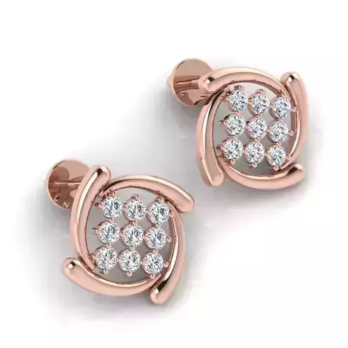 Fancy Samll Earring 3d Model 