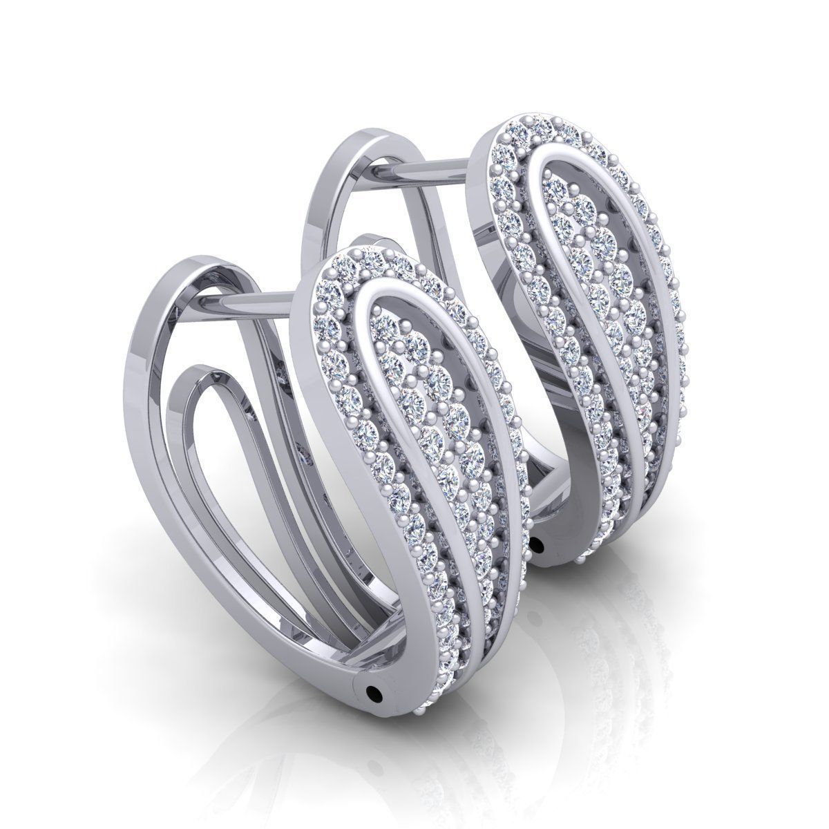 Hoop Earring 3d Model 3D print model_7