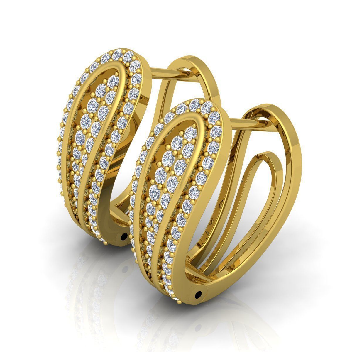 Hoop Earring 3d Model 3D print model_3