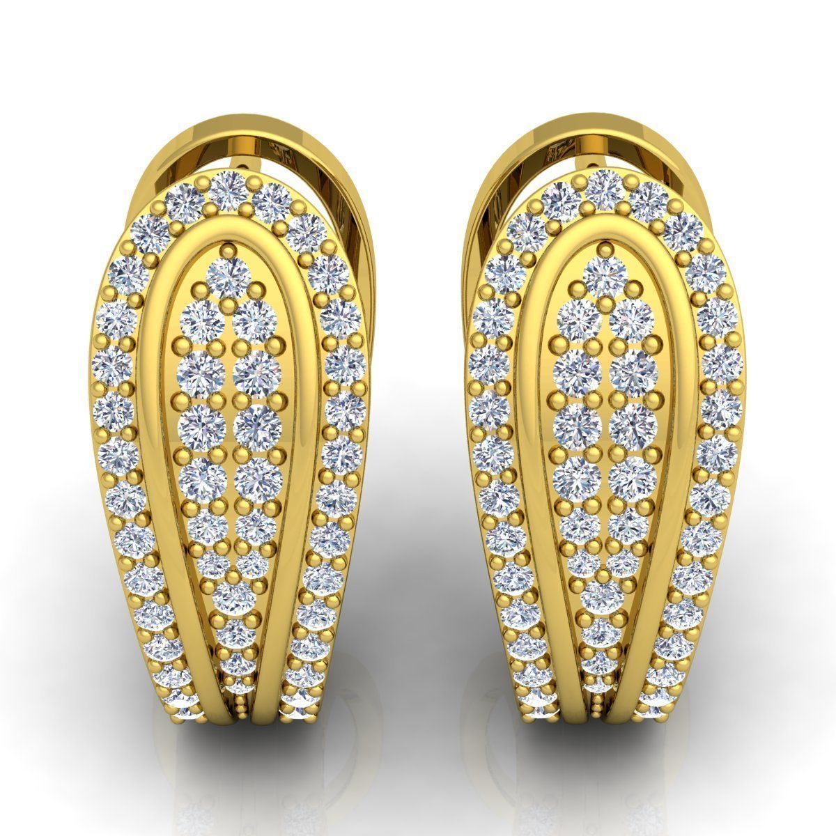 Hoop Earring 3d Model 3D print model_4