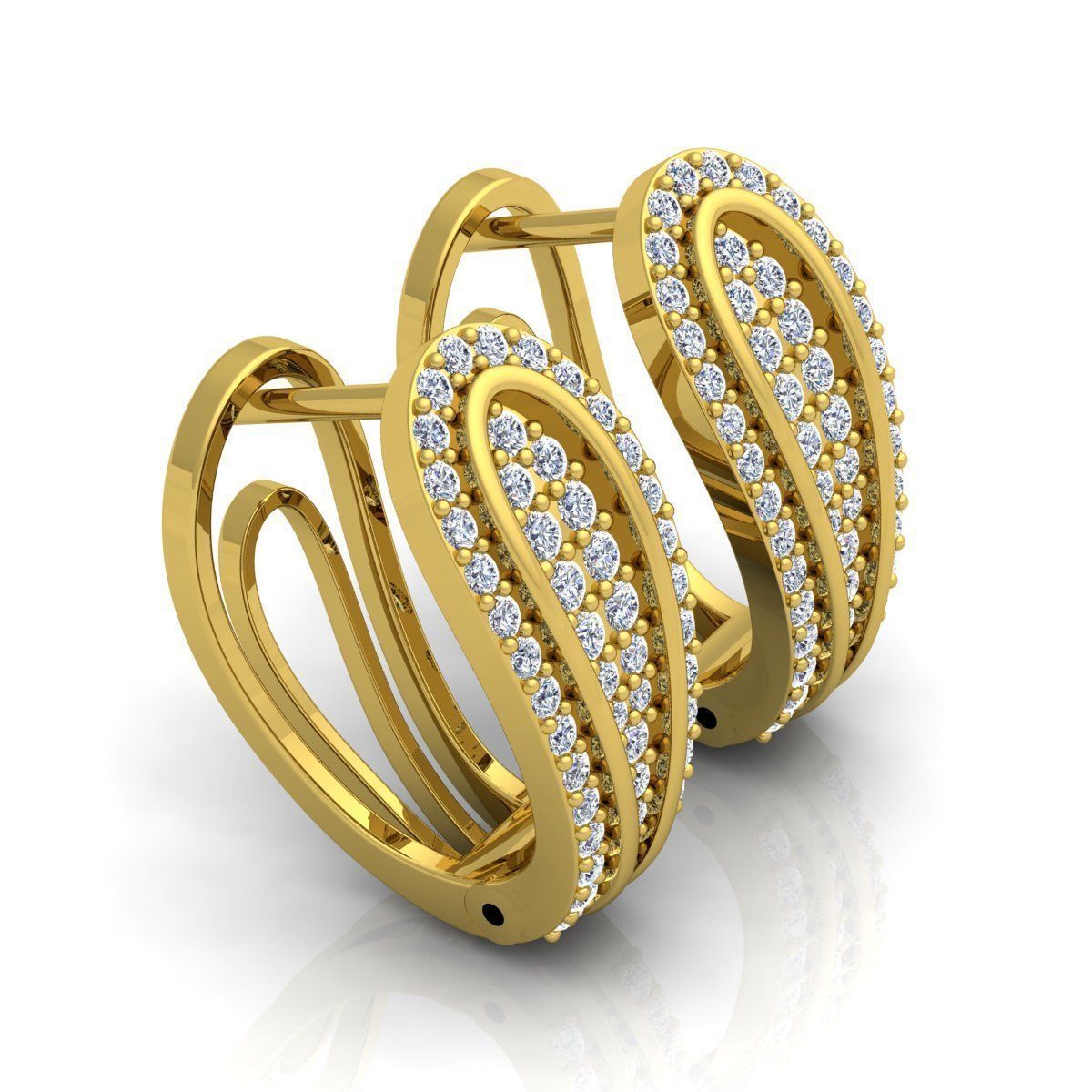 Hoop Earring 3d Model 3D print model_1