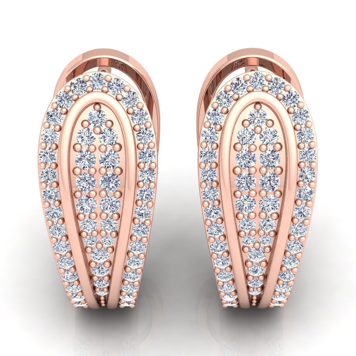 Hoop Earring 3d Model 3D print model_5